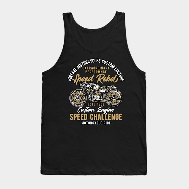 Vintage Motorcycles Tank Top by animericans